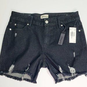 Buffalo David Bitton Black Ripped Shorts
